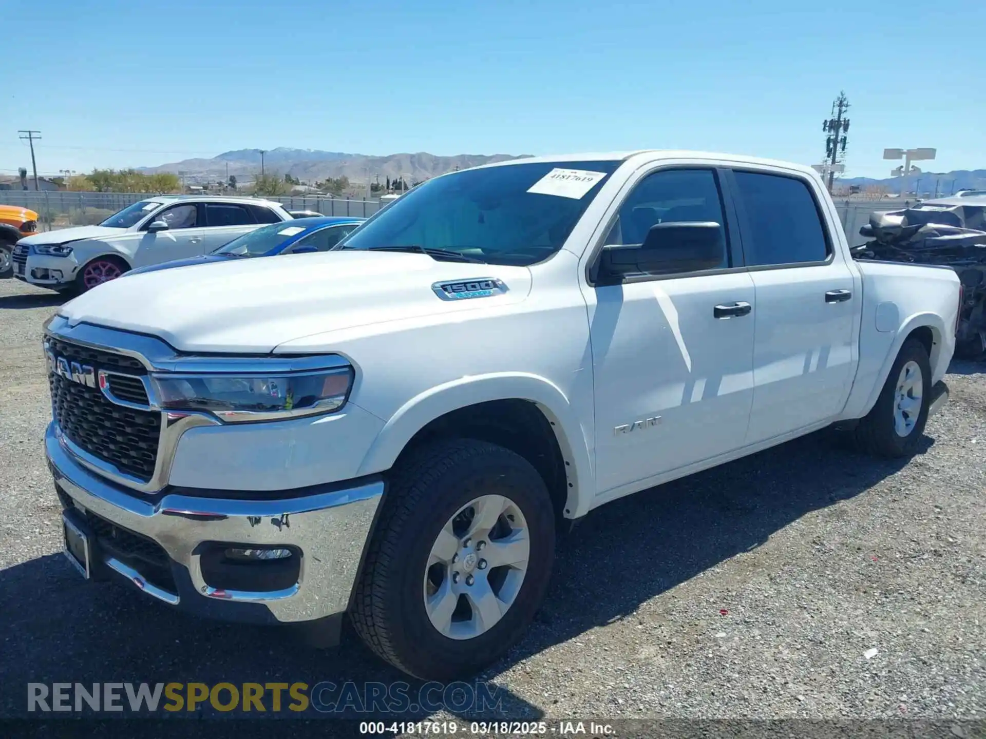 2 Photograph of a damaged car 1C6RRFFG9SN509893 RAM 1500 2025
