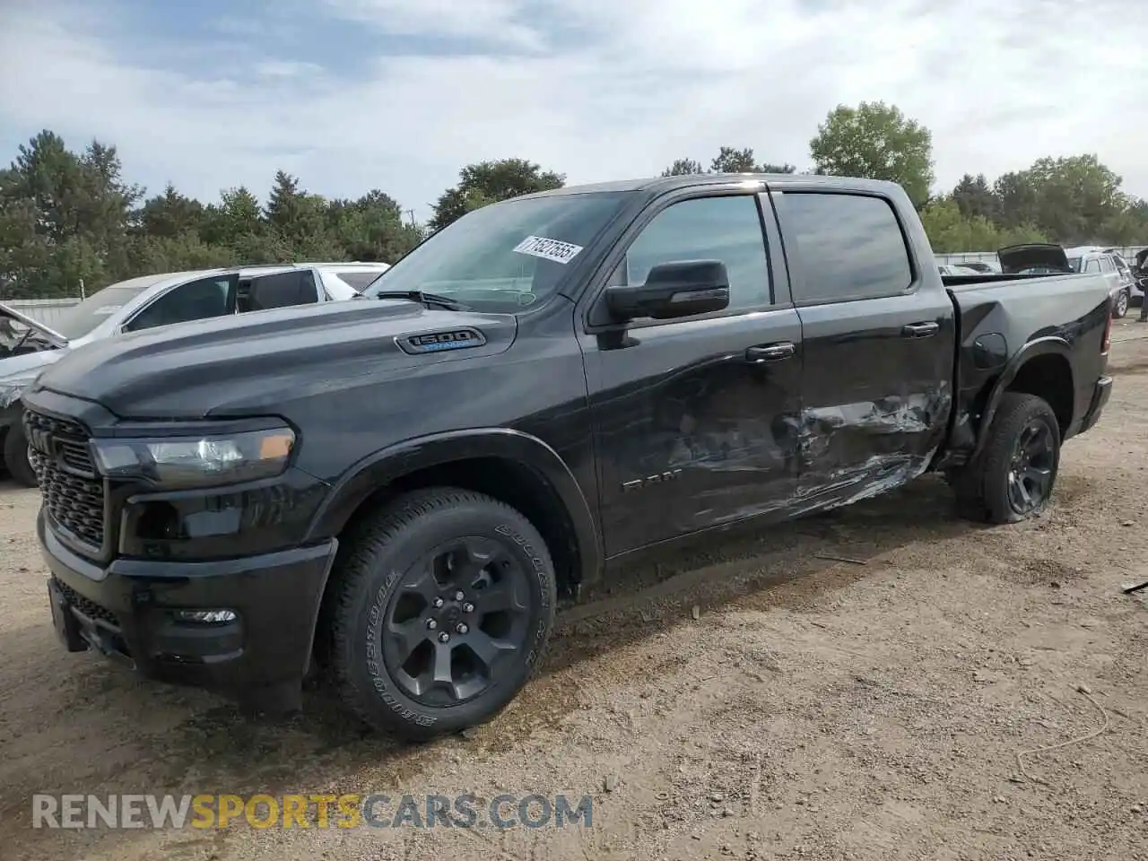 1 Photograph of a damaged car 1C6RRFFG9SN693068 RAM 1500 2025