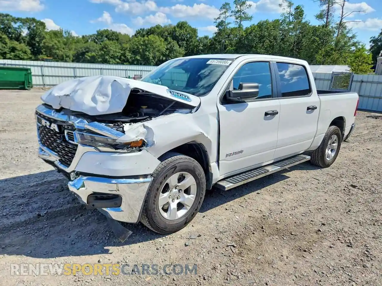 1 Photograph of a damaged car 1C6RRFGG6SN646224 RAM 1500 2025