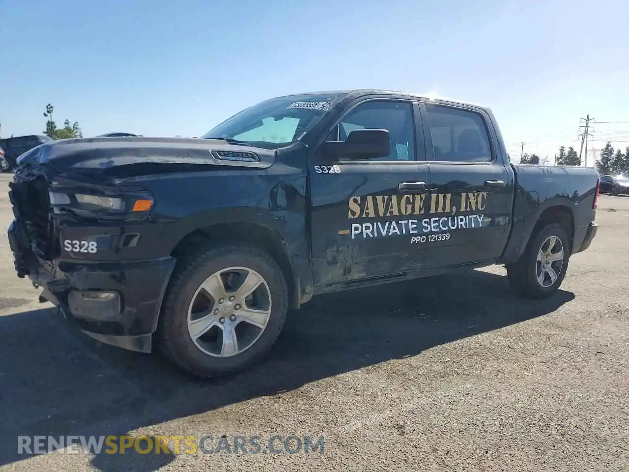 1 Photograph of a damaged car 1C6RRFGG8SN758121 RAM 1500 2025