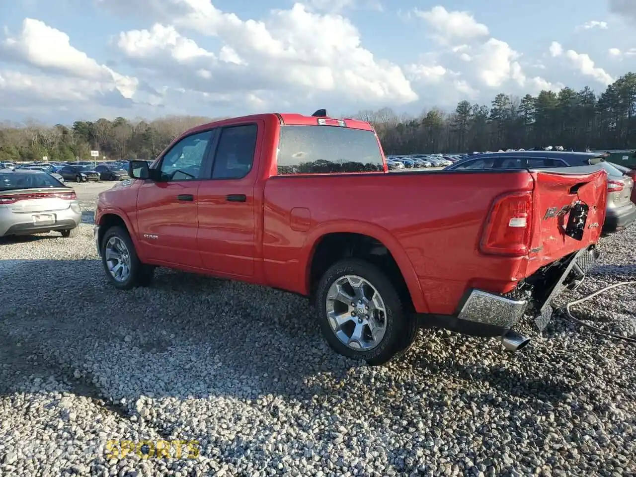 2 Photograph of a damaged car 1C6SRFBP7SN515635 RAM 1500 2025