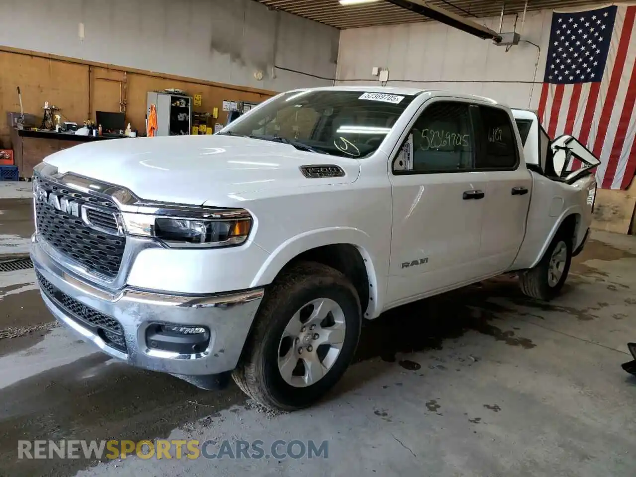 1 Photograph of a damaged car 1C6SRFBP8SN647853 RAM 1500 2025