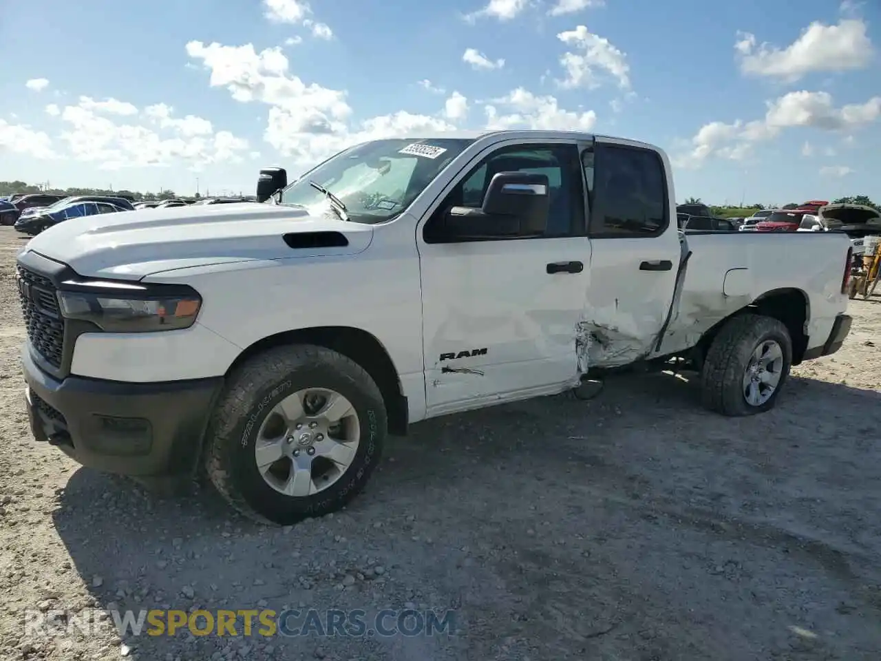 1 Photograph of a damaged car 1C6SRFCP4SN595149 RAM 1500 2025