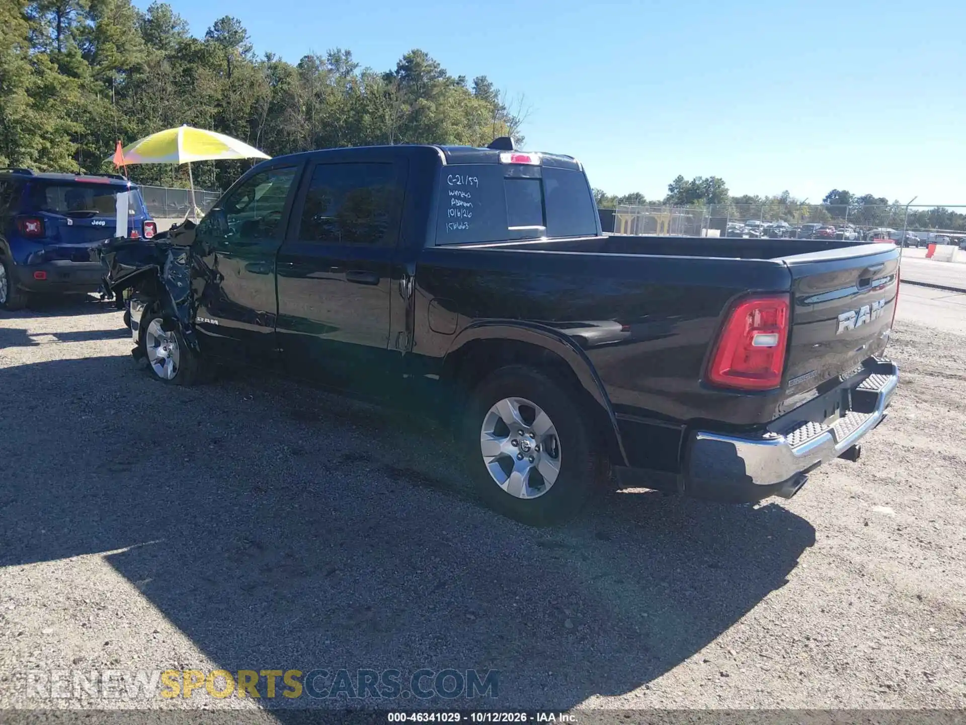 3 Photograph of a damaged car 1C6SRFFP0SN581342 RAM 1500 2025