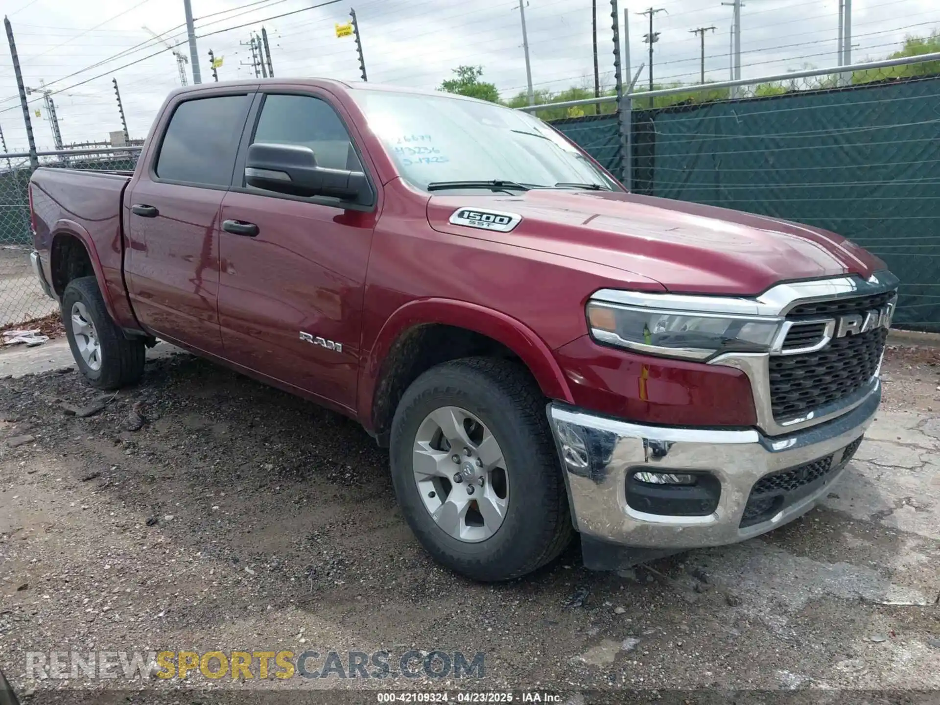 1 Photograph of a damaged car 1C6SRFFP0SN583236 RAM 1500 2025
