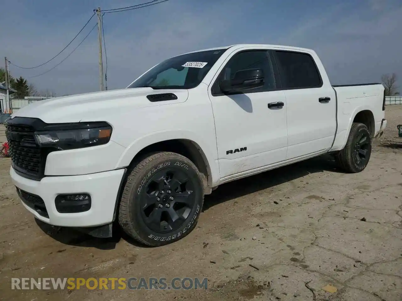 1 Photograph of a damaged car 1C6SRFFP1SN528665 RAM 1500 2025
