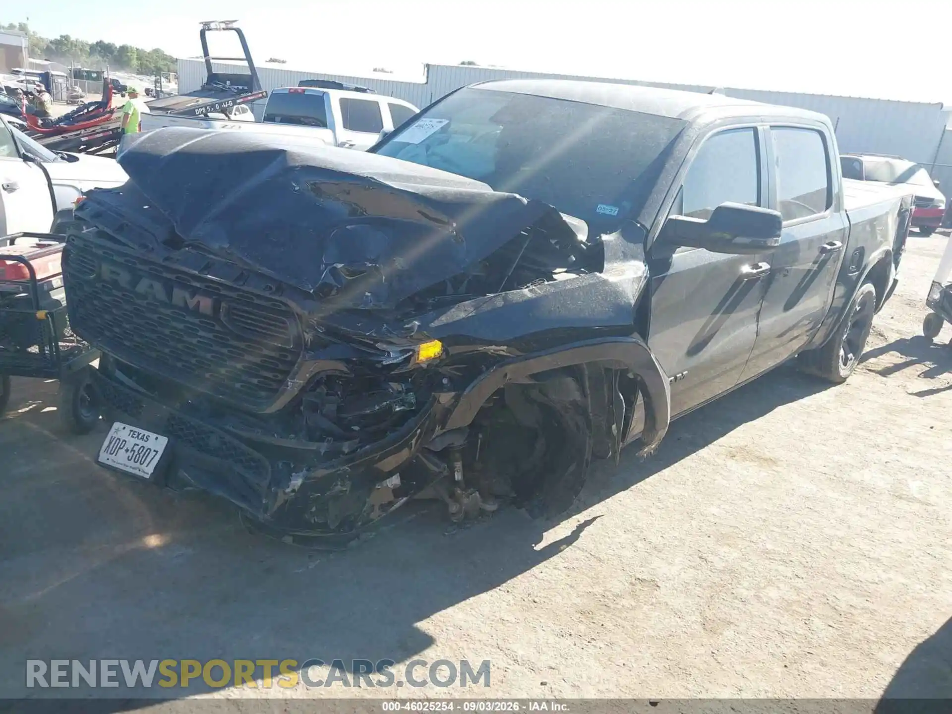 2 Photograph of a damaged car 1C6SRFFP2SN624434 RAM 1500 2025