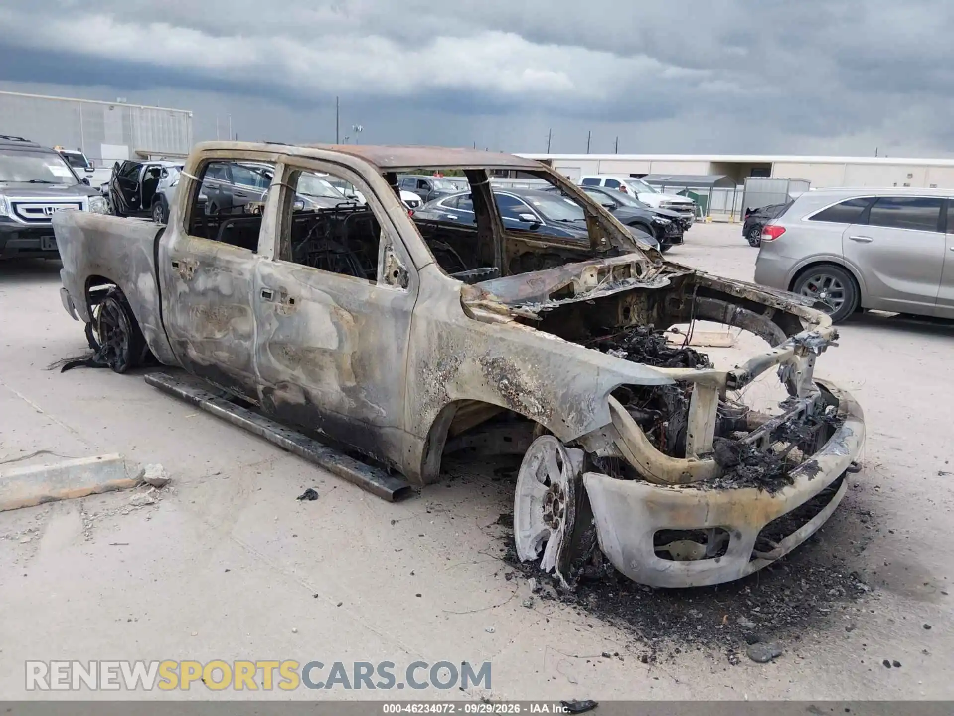 1 Photograph of a damaged car 1C6SRFFP3SN559710 RAM 1500 2025