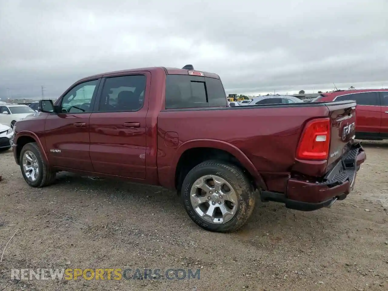 2 Photograph of a damaged car 1C6SRFFP5SN599982 RAM 1500 2025
