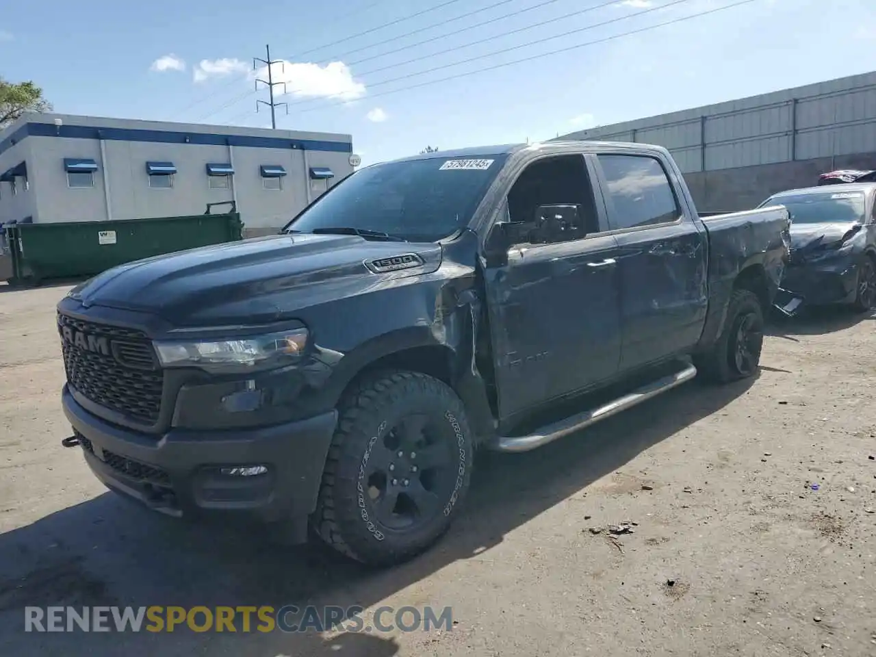 1 Photograph of a damaged car 1C6SRFGP7SN697913 RAM 1500 2025