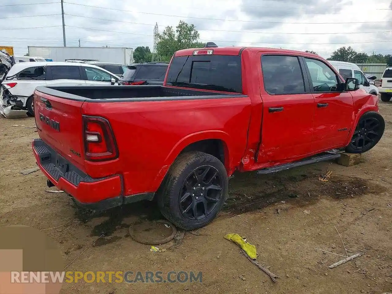 3 fotografías del automóvil dañado 1C6SRFJP7SN553433 RAM 1500 2025