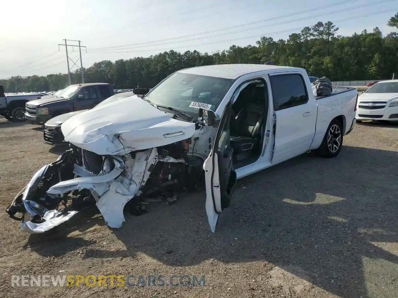 1 Photograph of a damaged car 1C6SRFJP8SN578681 RAM 1500 2025