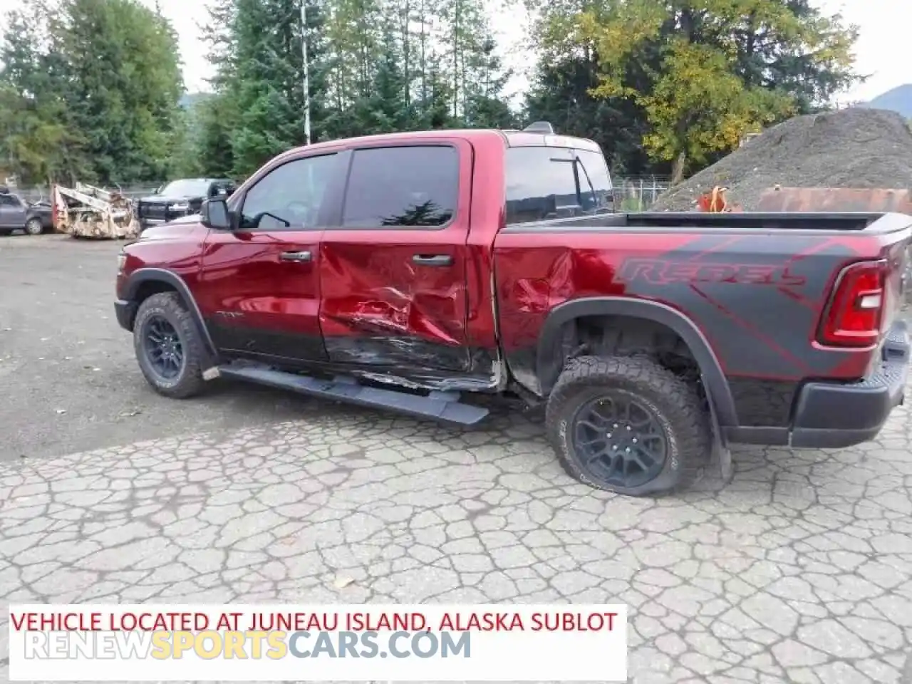 2 Photograph of a damaged car 1C6SRFLP1SN519730 RAM 1500 2025