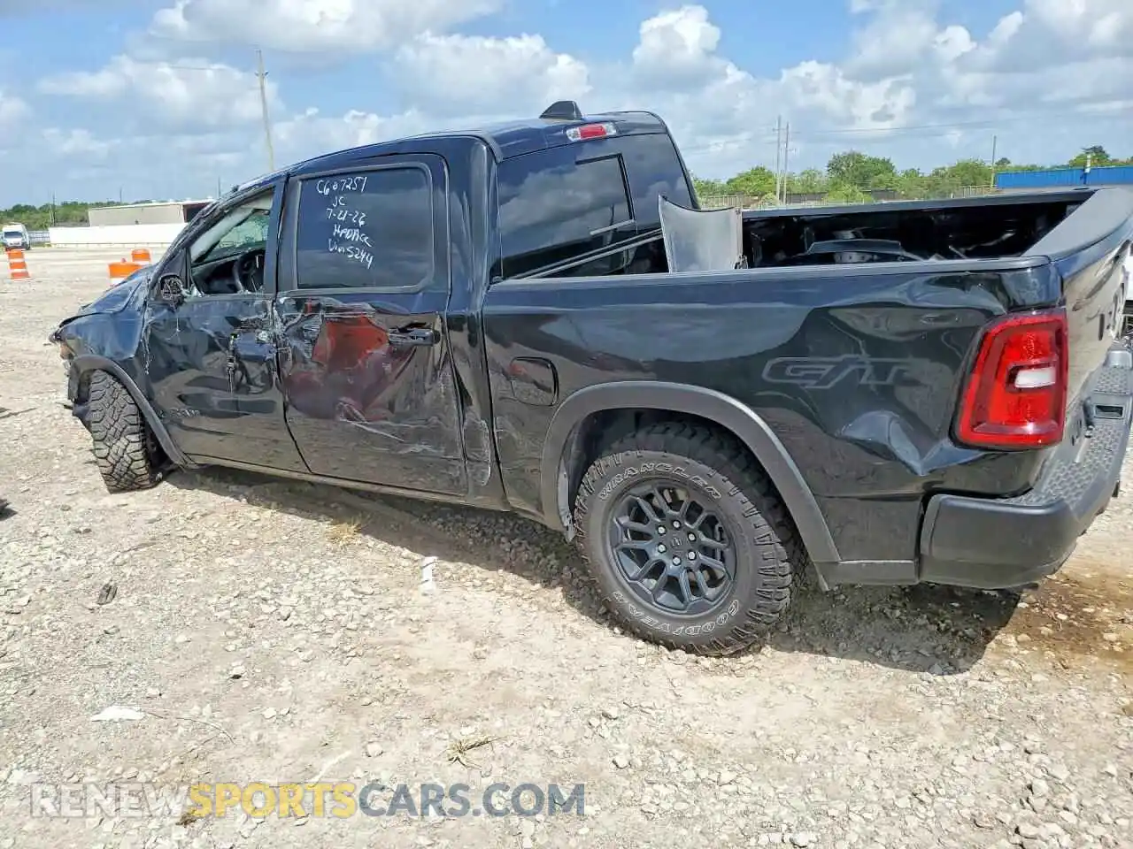2 Photograph of a damaged car 1C6SRFLP5SN695244 RAM 1500 2025