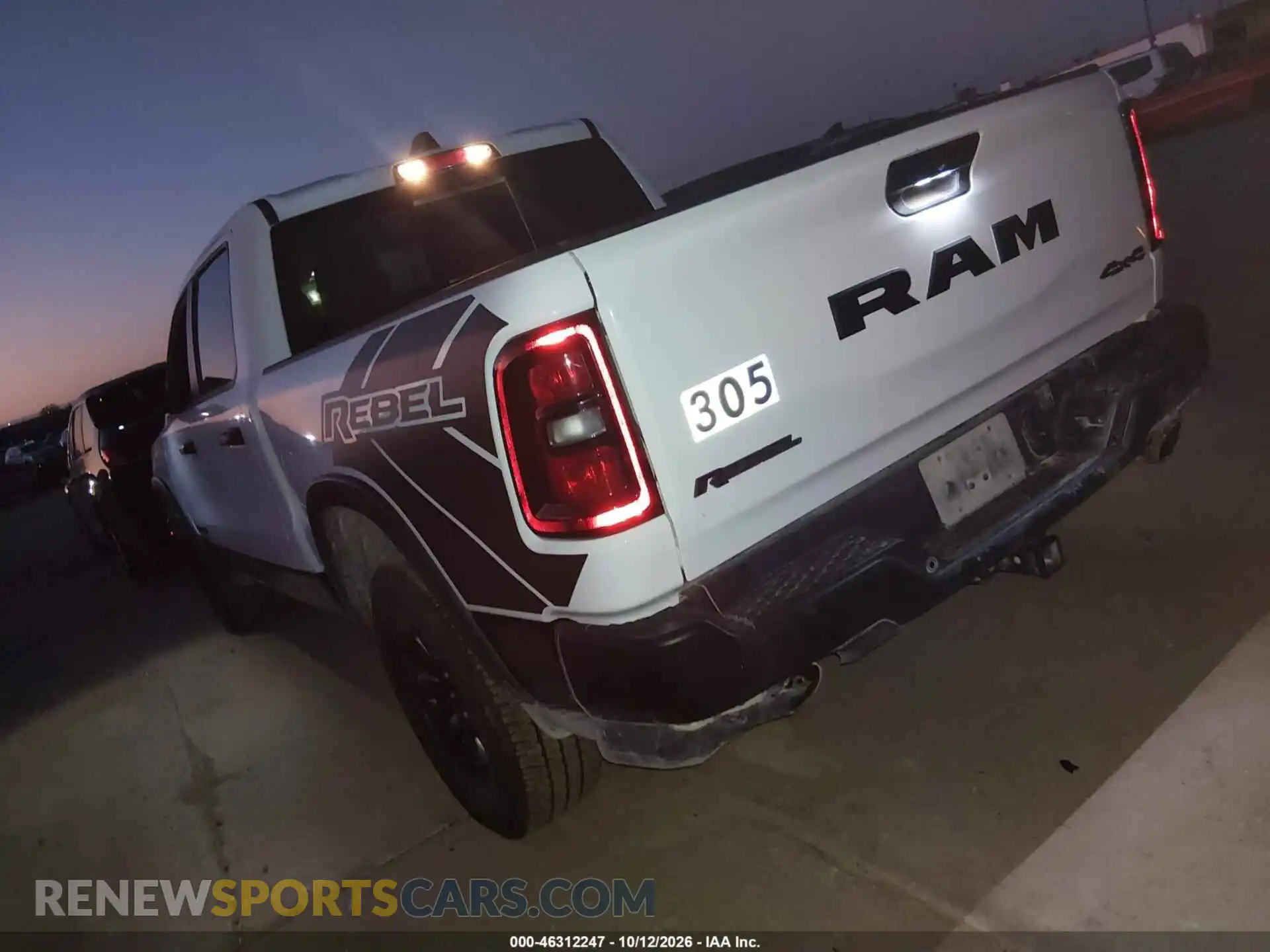 3 Photograph of a damaged car 1C6SRFLP6SN570401 RAM 1500 2025