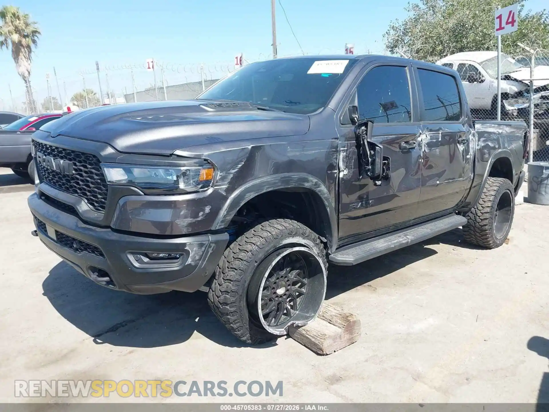 2 Photograph of a damaged car 1C6SRFLP6SN699030 RAM 1500 2025