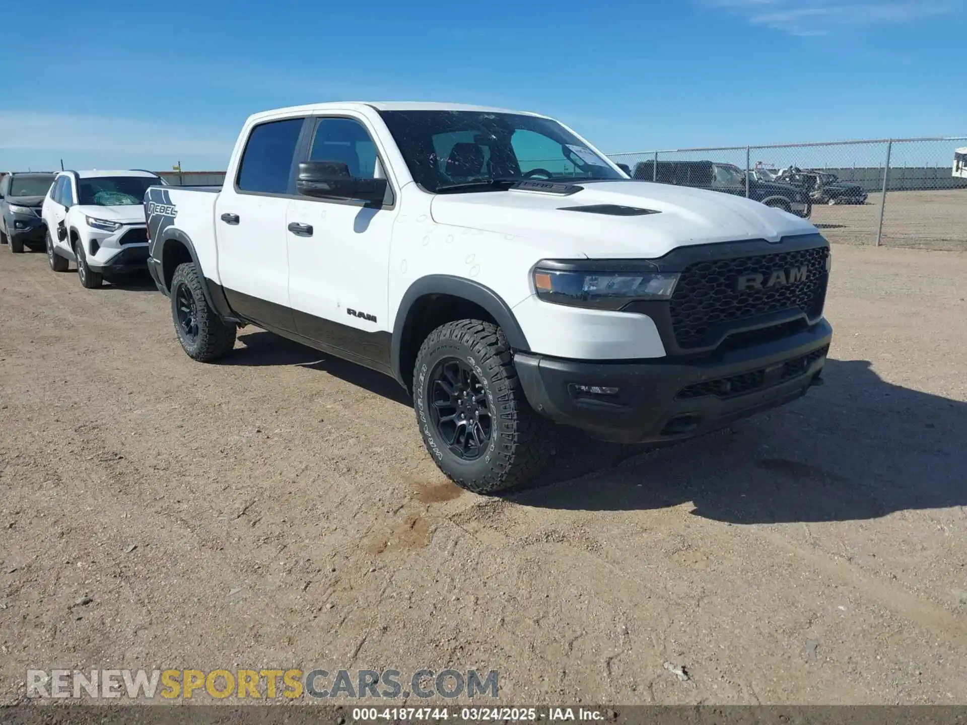 1 Photograph of a damaged car 1C6SRFLPXSN570384 RAM 1500 2025