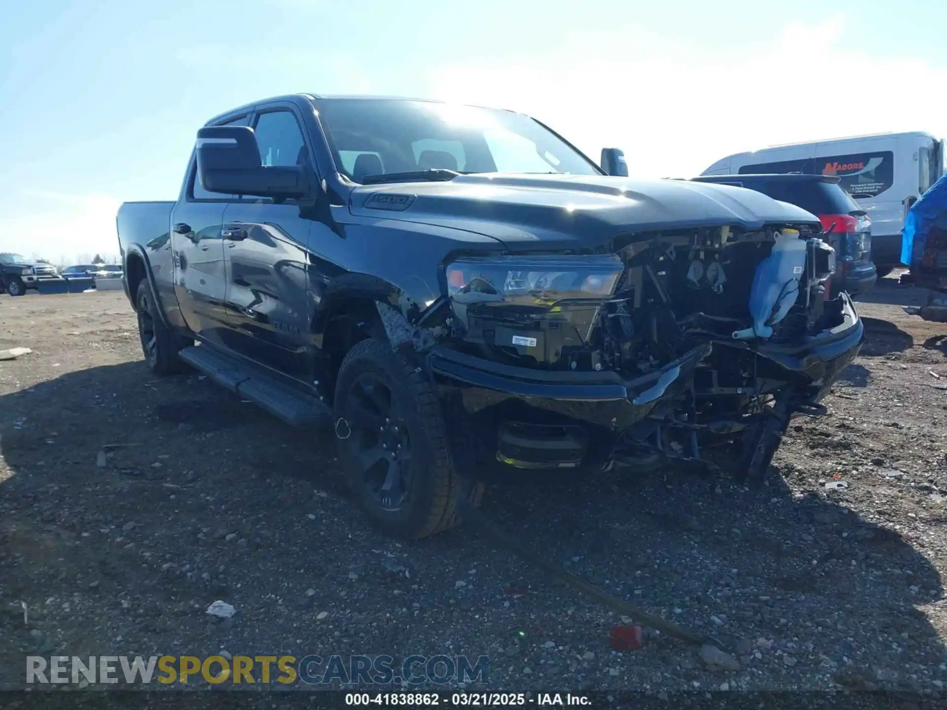 1 Photograph of a damaged car 1C6SRFMP2SN658960 RAM 1500 2025