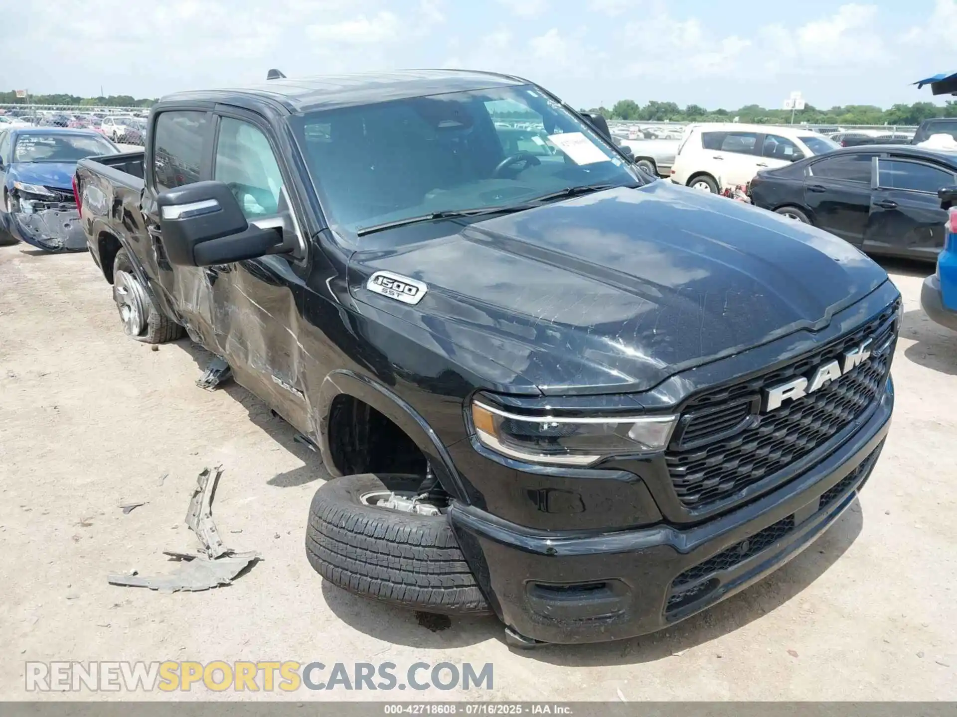 1 Photograph of a damaged car 1C6SRFMPXSN657247 RAM 1500 2025