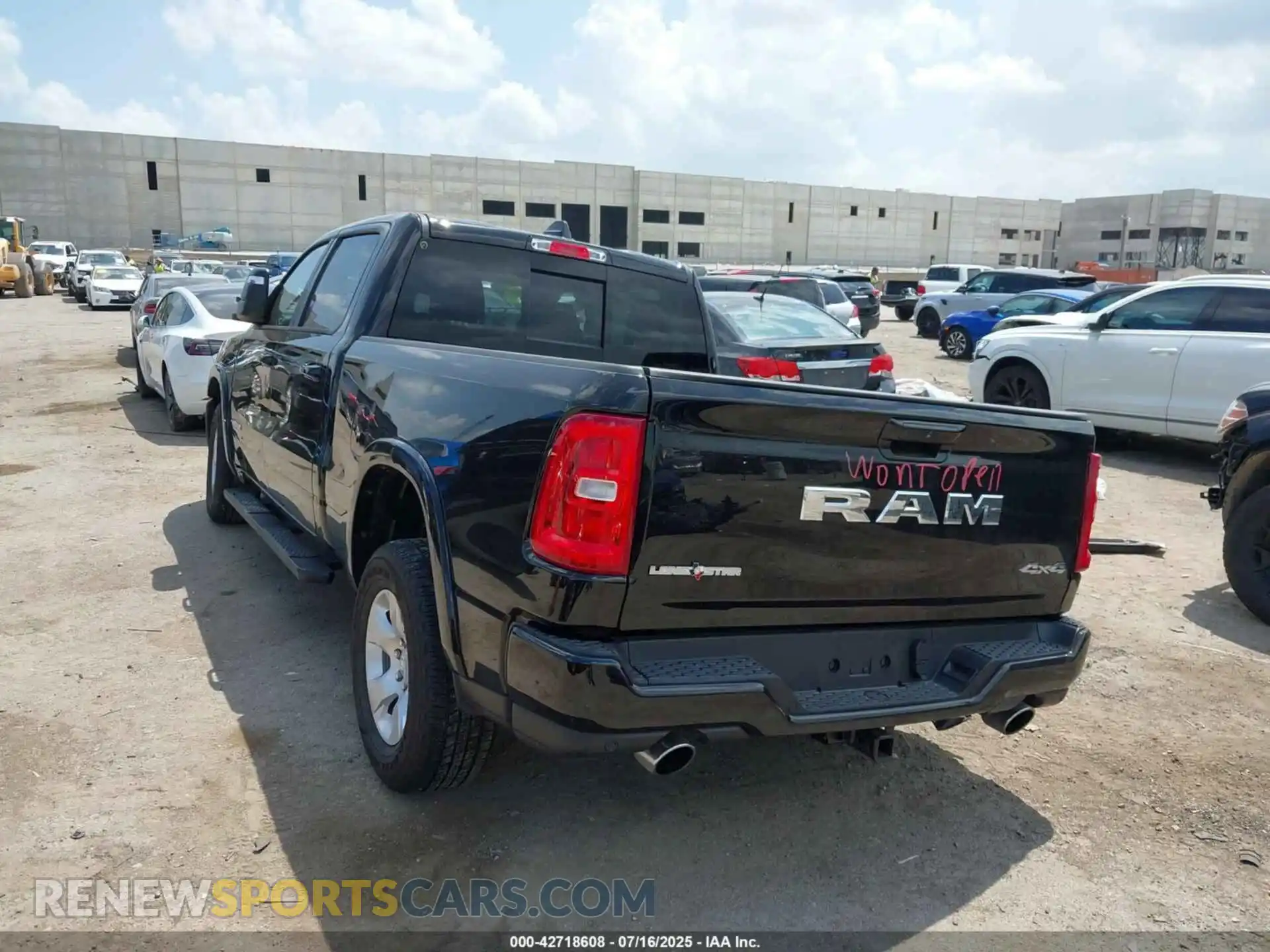 3 Photograph of a damaged car 1C6SRFMPXSN657247 RAM 1500 2025