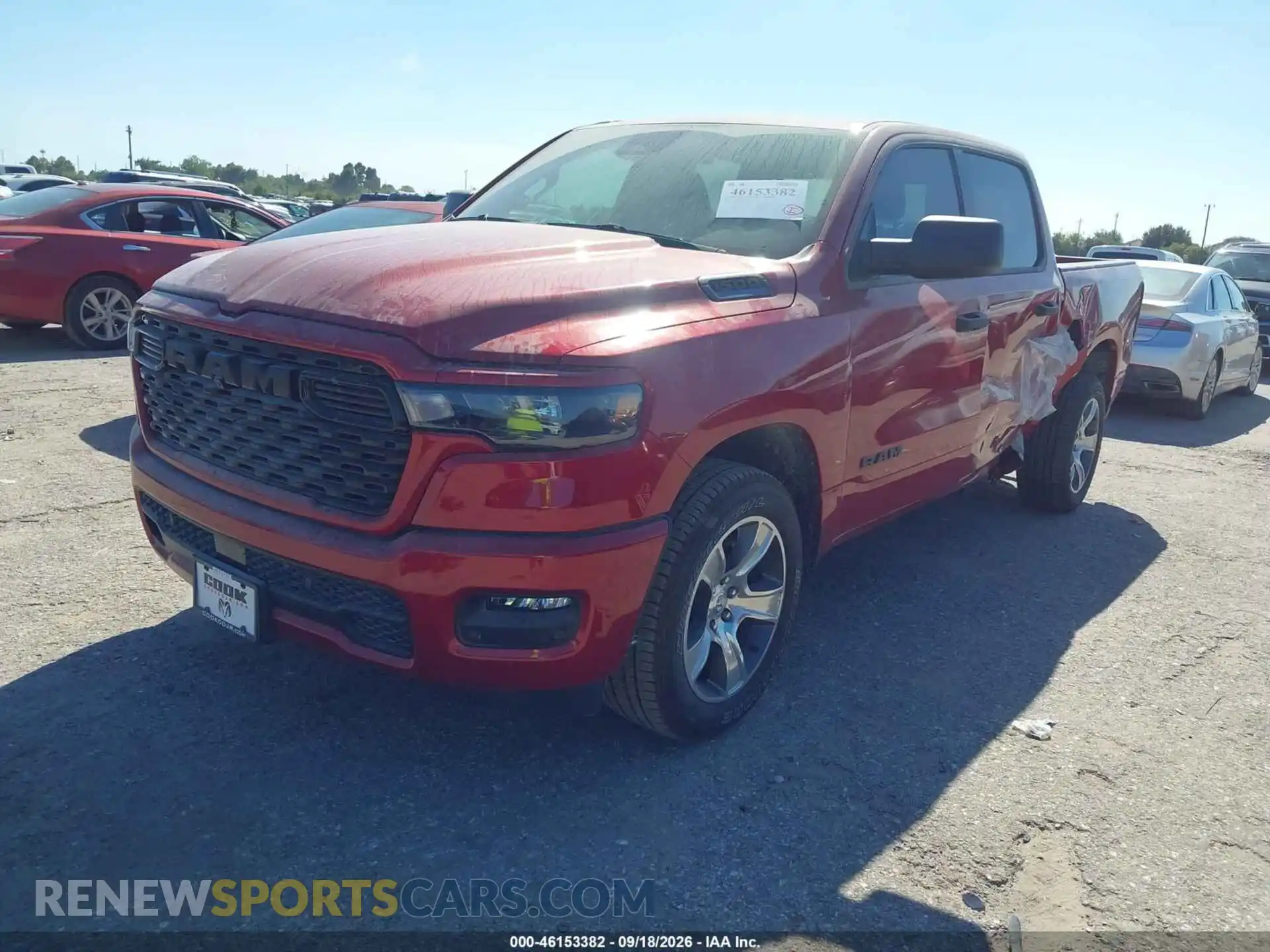 2 Photograph of a damaged car 1C6RREGG0TN308880 RAM 1500 2026