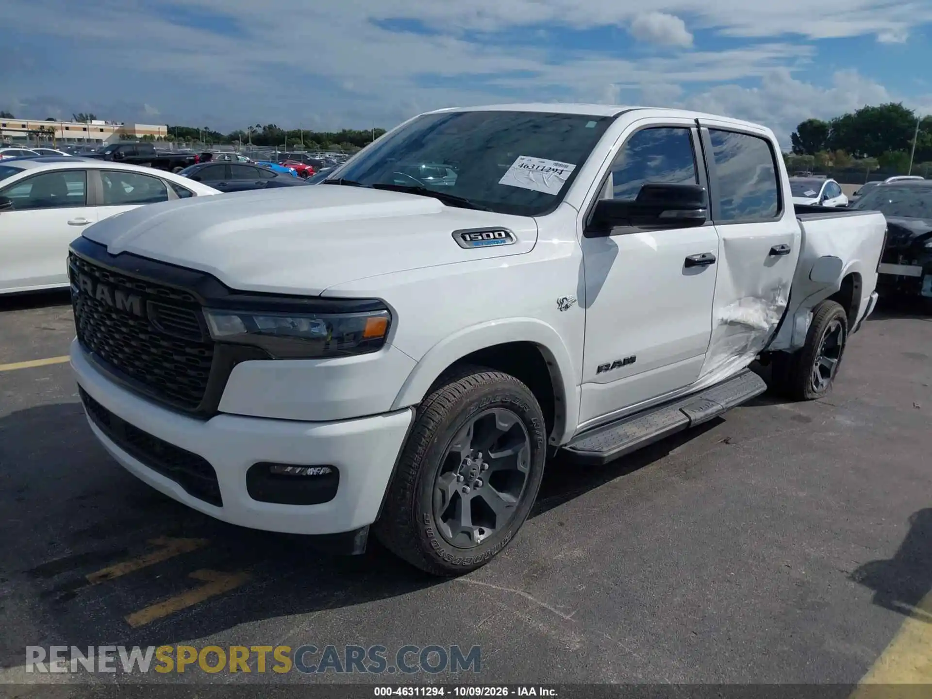 2 Photograph of a damaged car 1C6SRFFT3TN352653 RAM 1500 2026