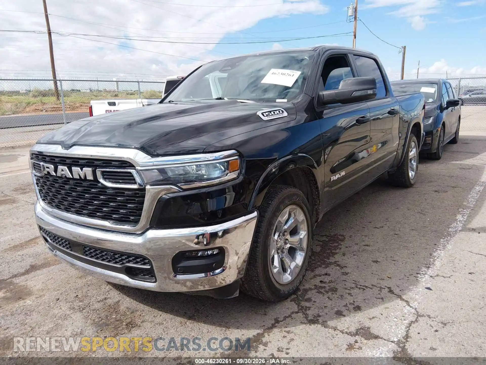 2 Photograph of a damaged car 3C6SRFFP0T4164234 RAM 1500 2026