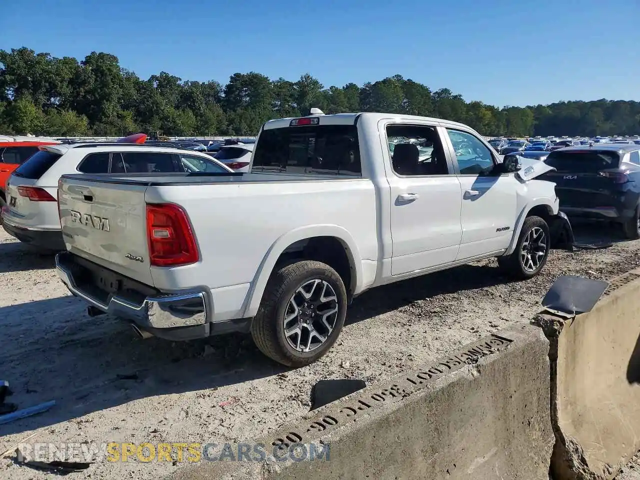 3 Photograph of a damaged car 3C6SRFJP2T4175131 RAM 1500 2026