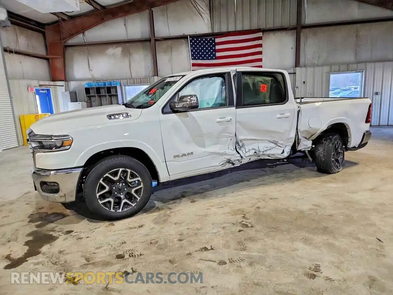 1 Photograph of a damaged car 3C6SRFJP5T4177083 RAM 1500 2026
