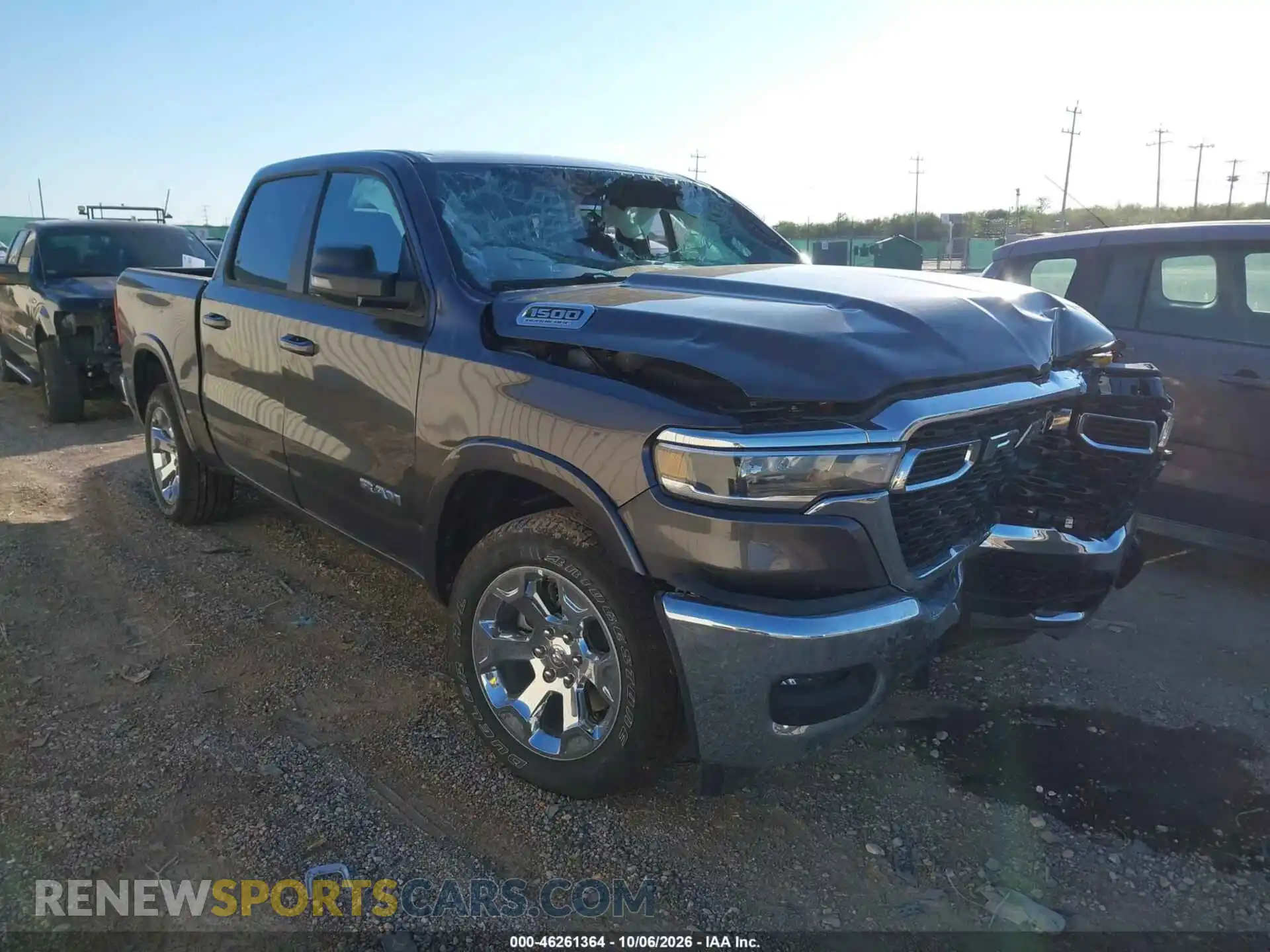 1 Photograph of a damaged car 3C6SRFFP8V4505768 RAM 1500 2027