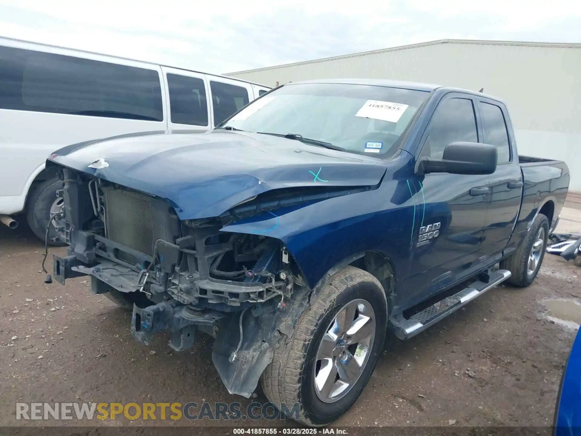 2 Photograph of a damaged car 1C6RR6FG9KS702014 RAM 1500 CLASSIC 2019