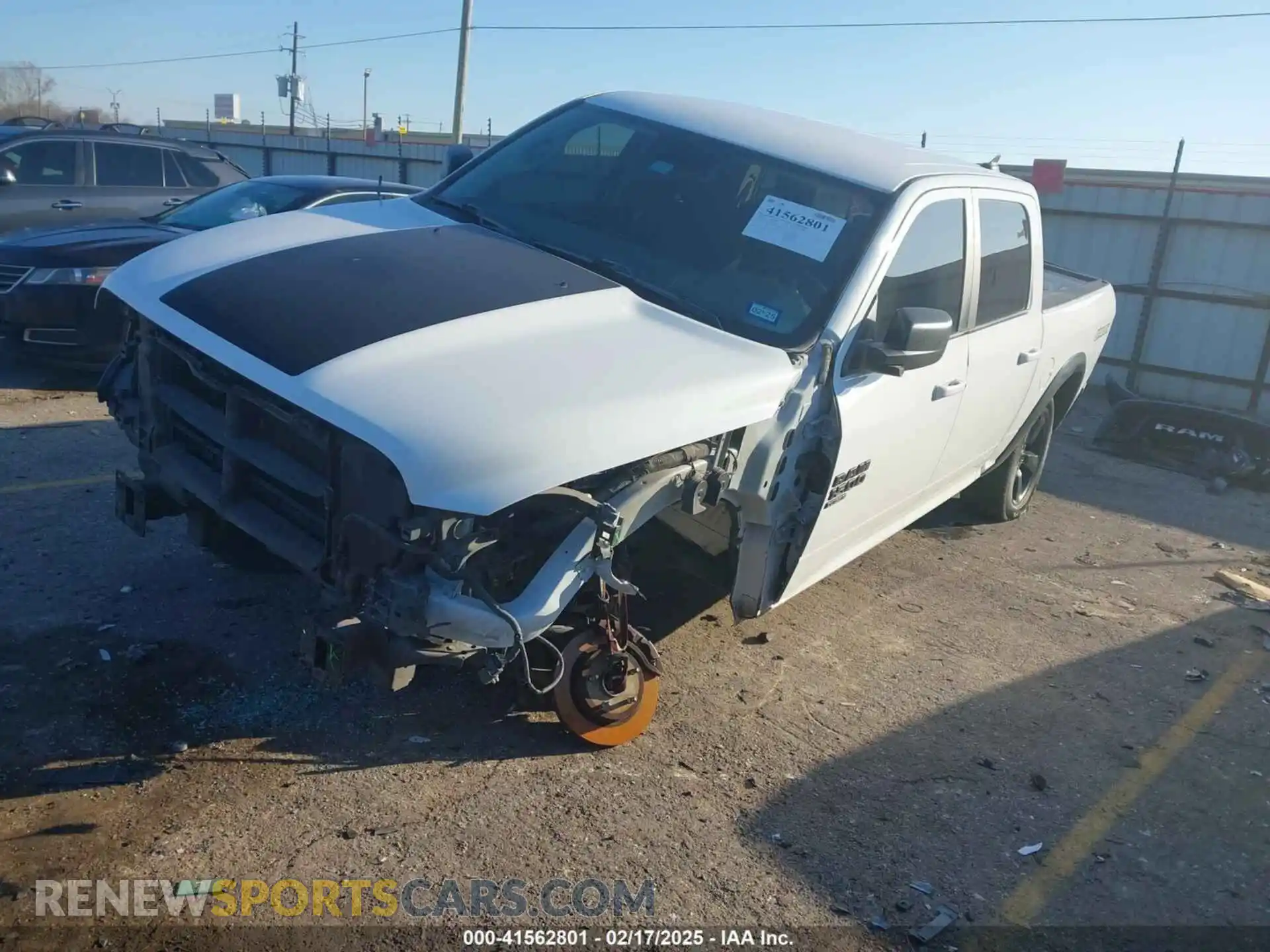2 Photograph of a damaged car 1C6RR6LT1KS697778 RAM 1500 CLASSIC 2019