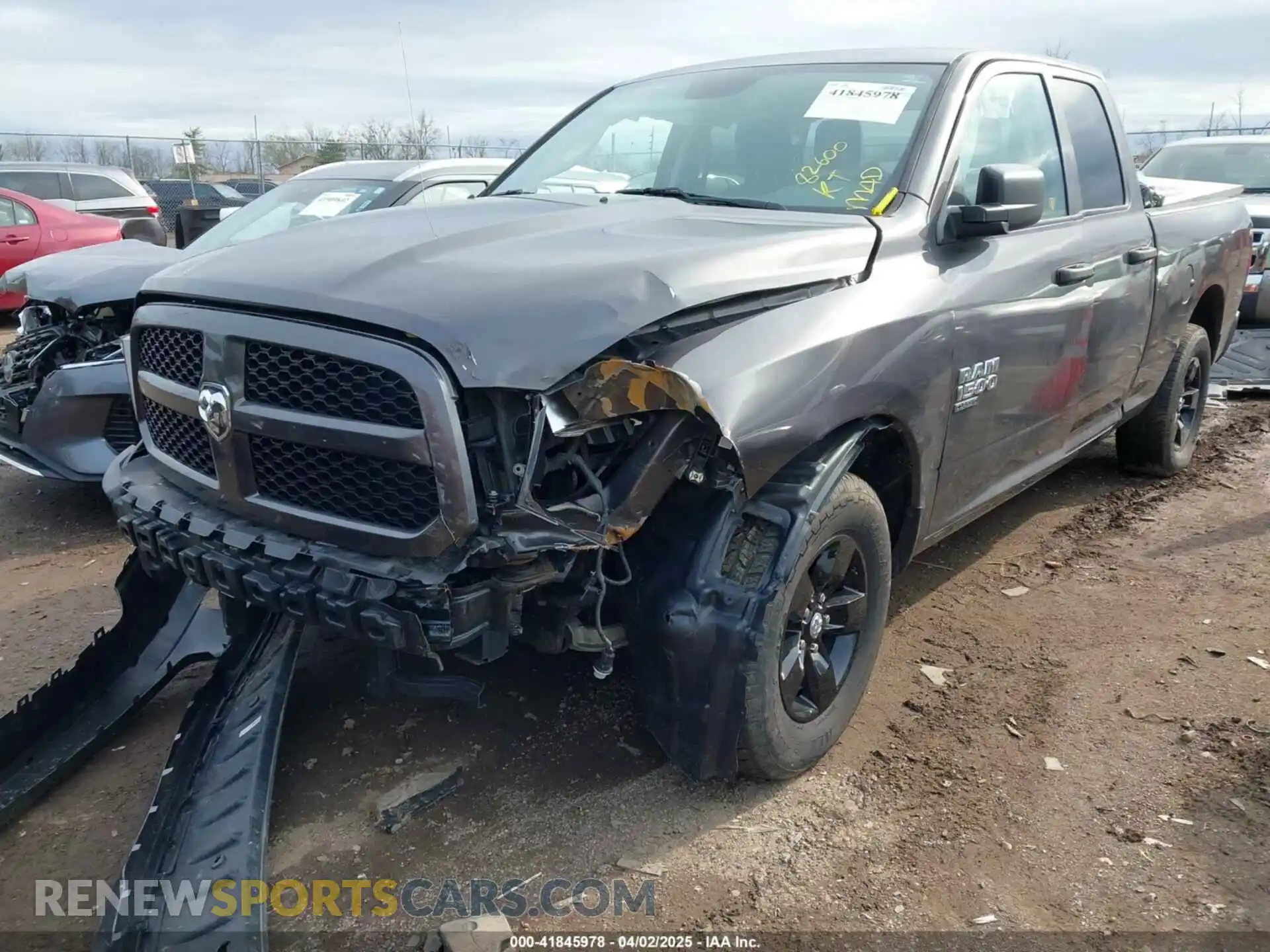 2 Photograph of a damaged car 1C6RR7FG0KS534933 RAM 1500 CLASSIC 2019