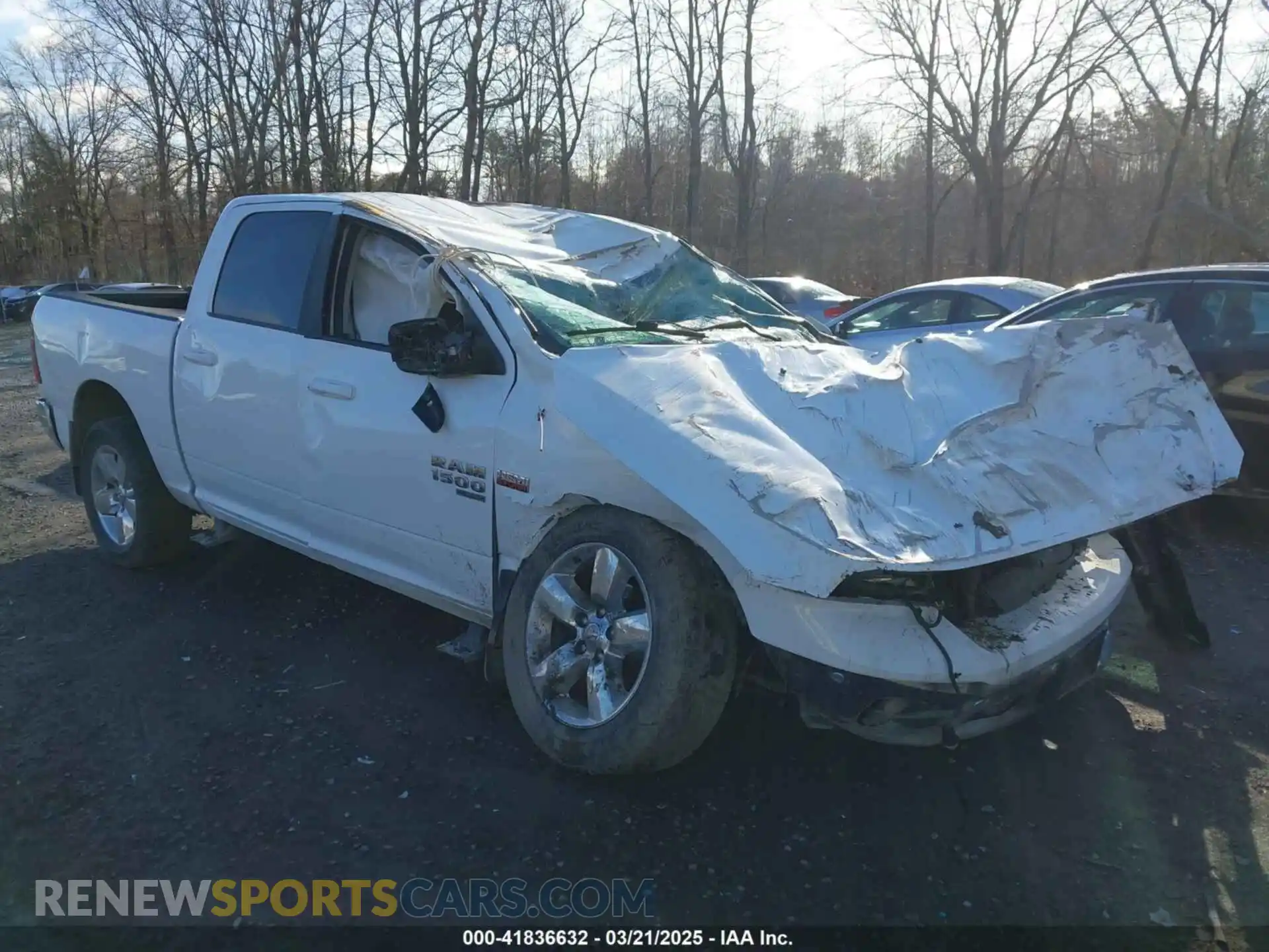 1 Photograph of a damaged car 1C6RR7LT2KS558085 RAM 1500 CLASSIC 2019