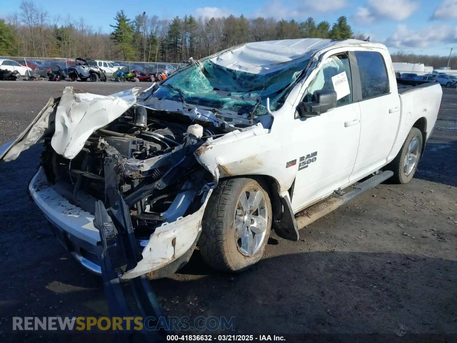2 Photograph of a damaged car 1C6RR7LT2KS558085 RAM 1500 CLASSIC 2019