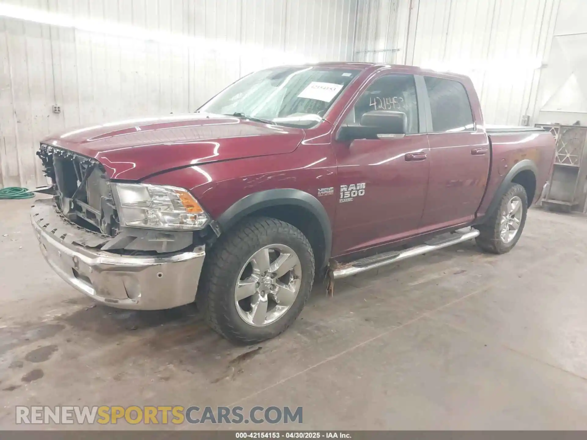 2 Photograph of a damaged car 1C6RR7LT2KS735542 RAM 1500 CLASSIC 2019