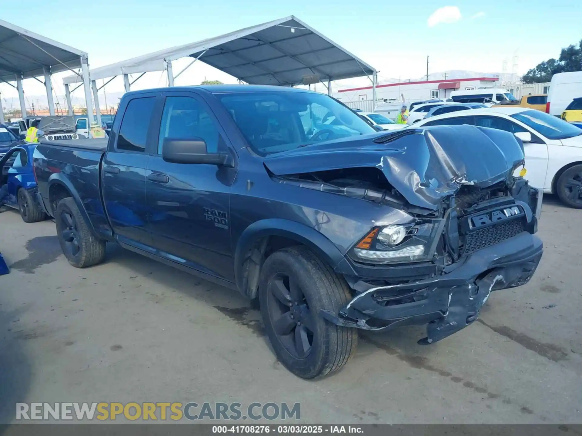 1 Photograph of a damaged car 1C6RR6GG9LS105705 RAM 1500 CLASSIC 2020