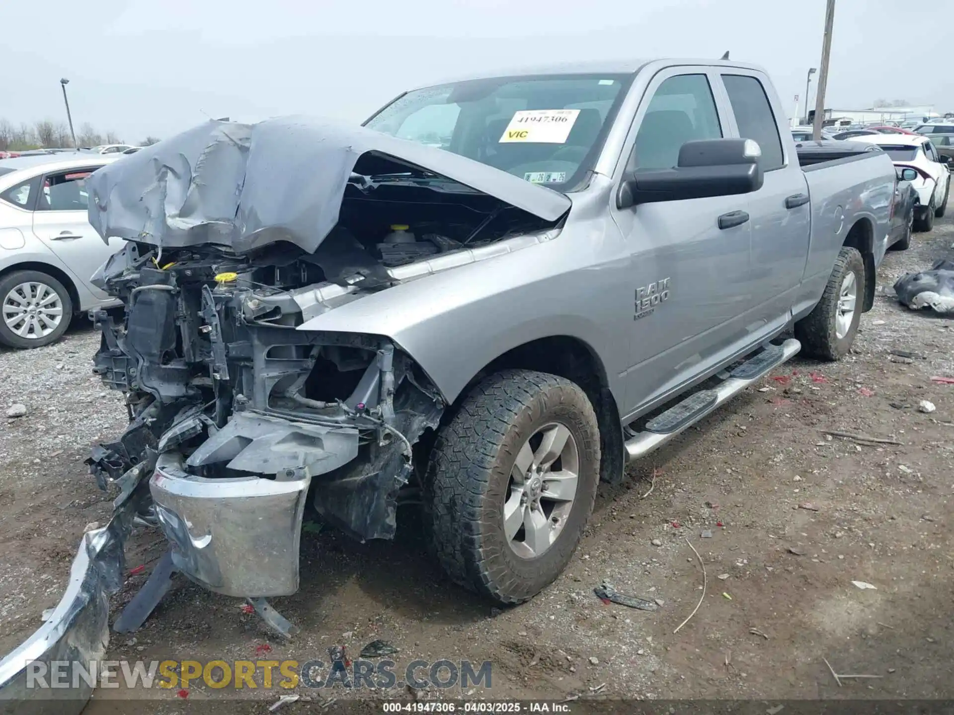2 Photograph of a damaged car 1C6RR7FG2LS145163 RAM 1500 CLASSIC 2020
