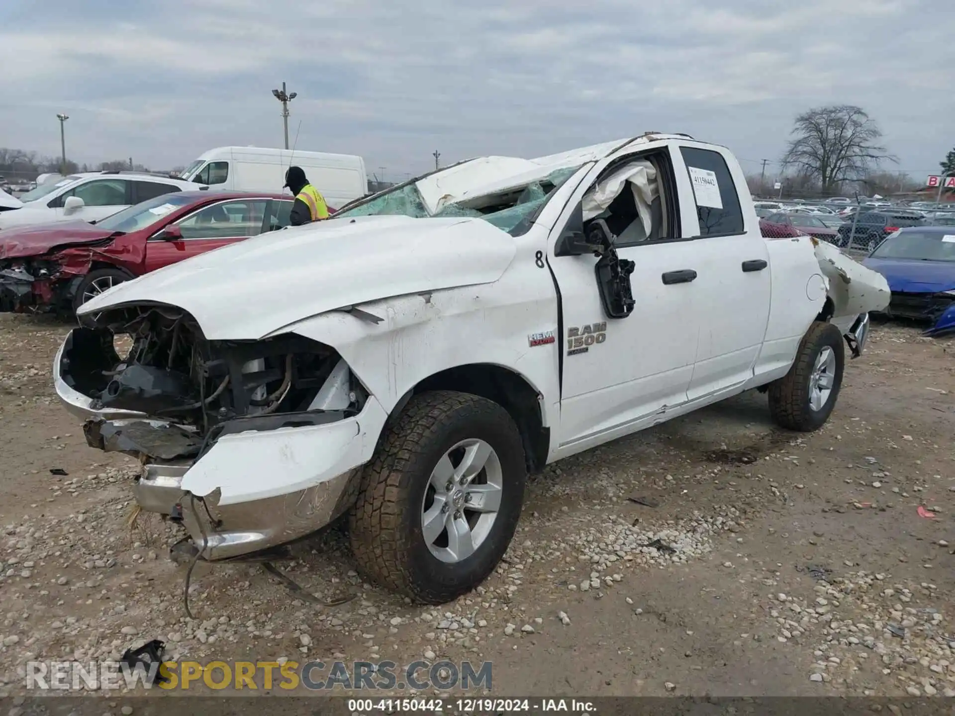 2 Photograph of a damaged car 1C6RR7FT5LS117077 RAM 1500 CLASSIC 2020