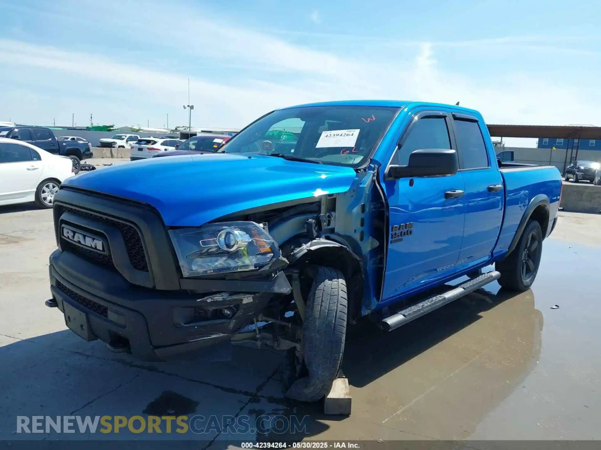 2 Photograph of a damaged car 1C6RR7GG1LS160428 RAM 1500 CLASSIC 2020