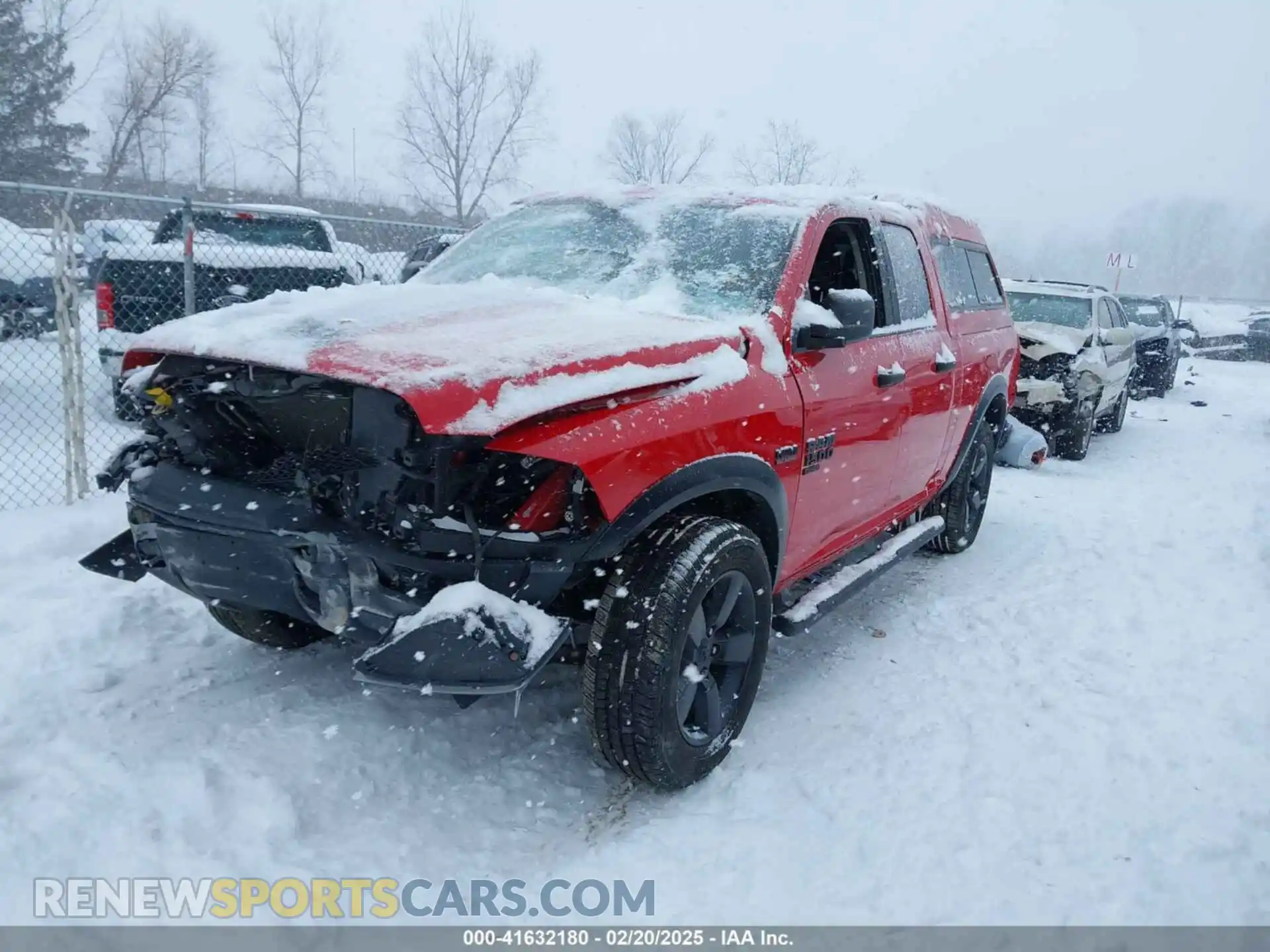 2 Photograph of a damaged car 1C6RR7GT4LS125265 RAM 1500 CLASSIC 2020
