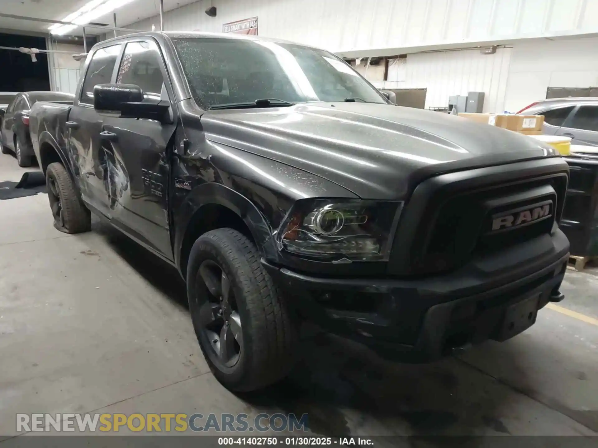 1 Photograph of a damaged car 1C6RR7LT5LS126575 RAM 1500 CLASSIC 2020