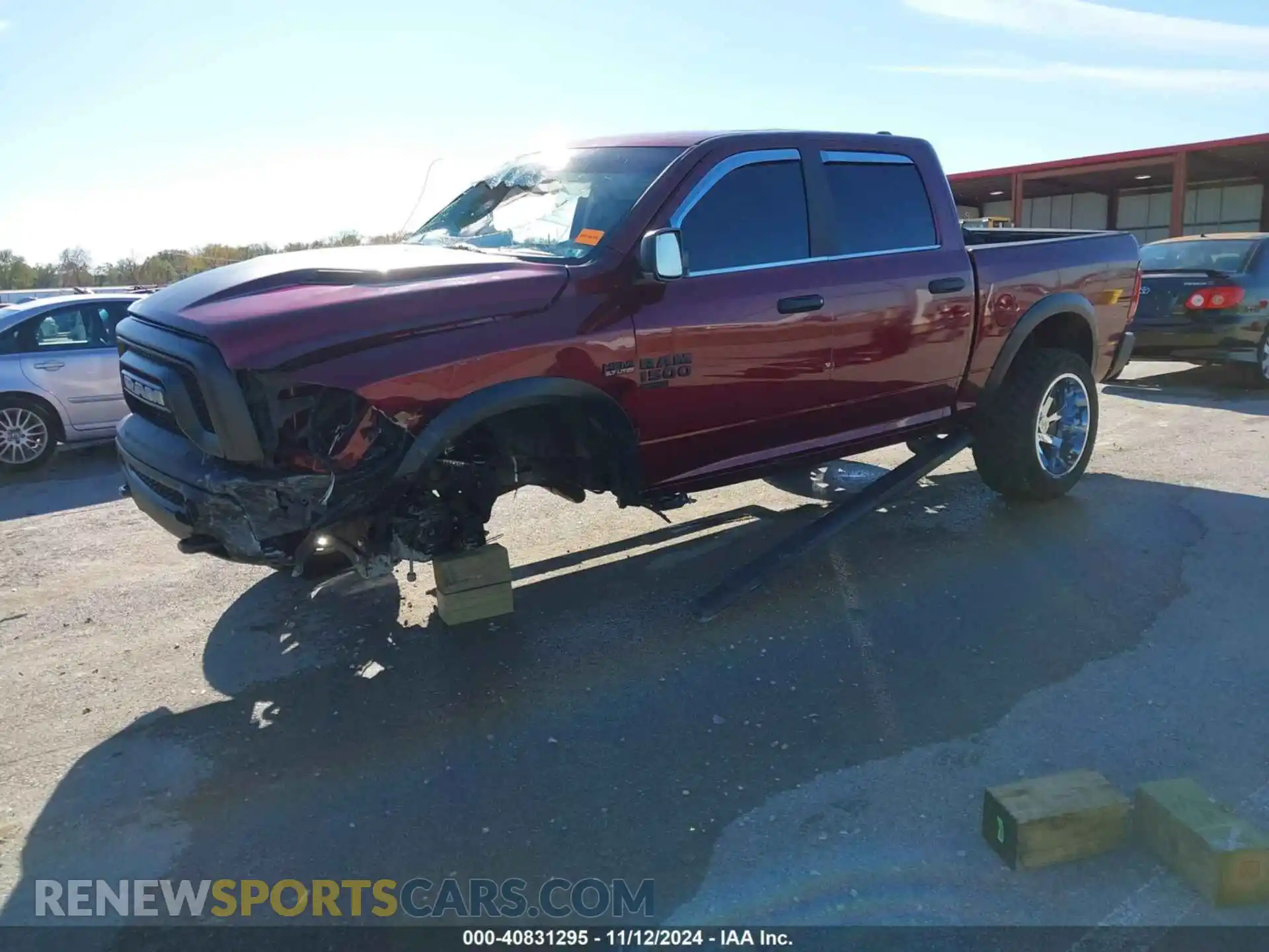 2 Photograph of a damaged car 1C6RR7LTXLS145610 RAM 1500 CLASSIC 2020