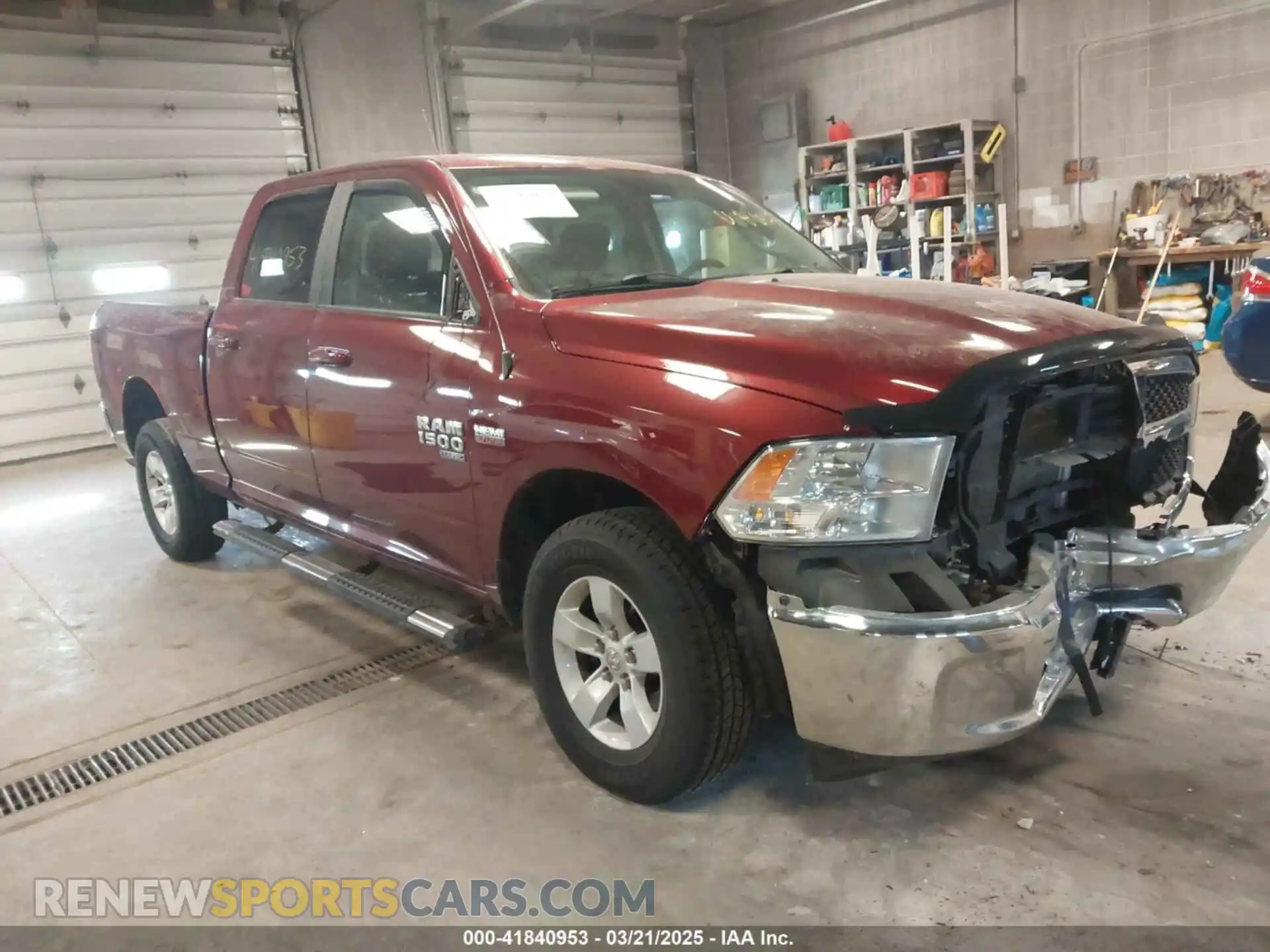 1 Photograph of a damaged car 1C6RR7TTXLS101249 RAM 1500 CLASSIC 2020