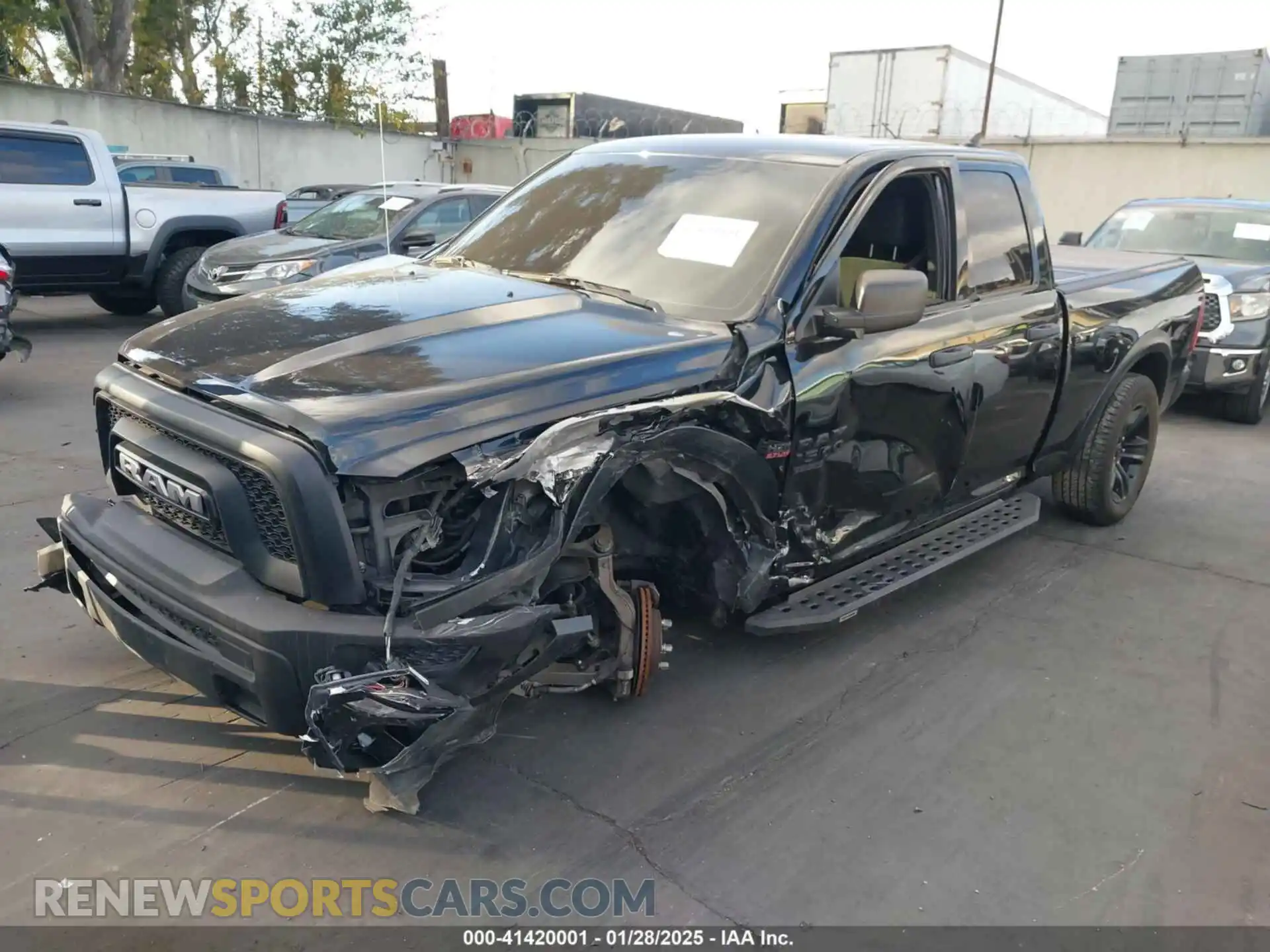 2 Photograph of a damaged car 1C6RR6GT9MS578177 RAM 1500 CLASSIC 2021