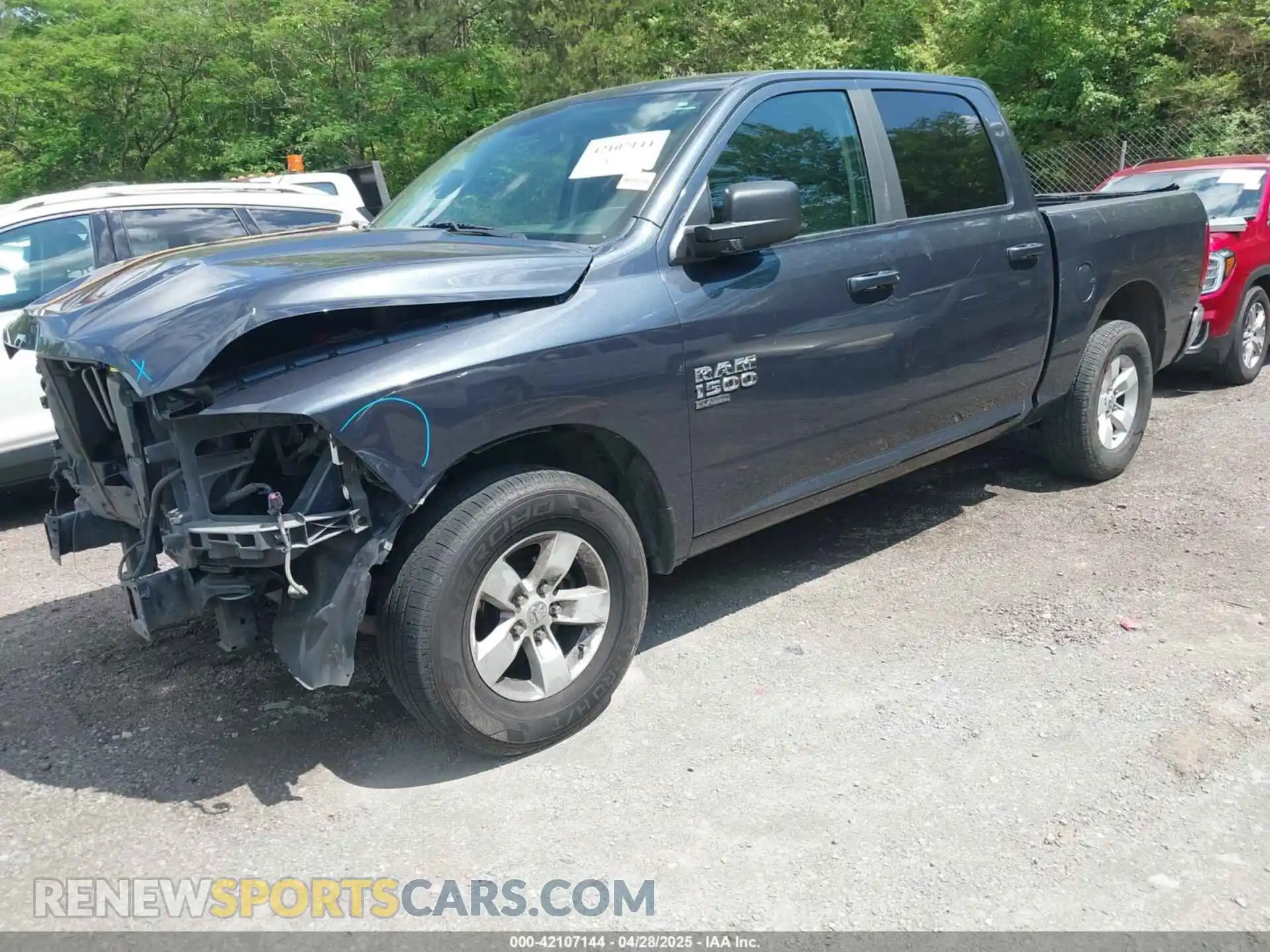 2 Photograph of a damaged car 1C6RR6LG2MS539231 RAM 1500 CLASSIC 2021