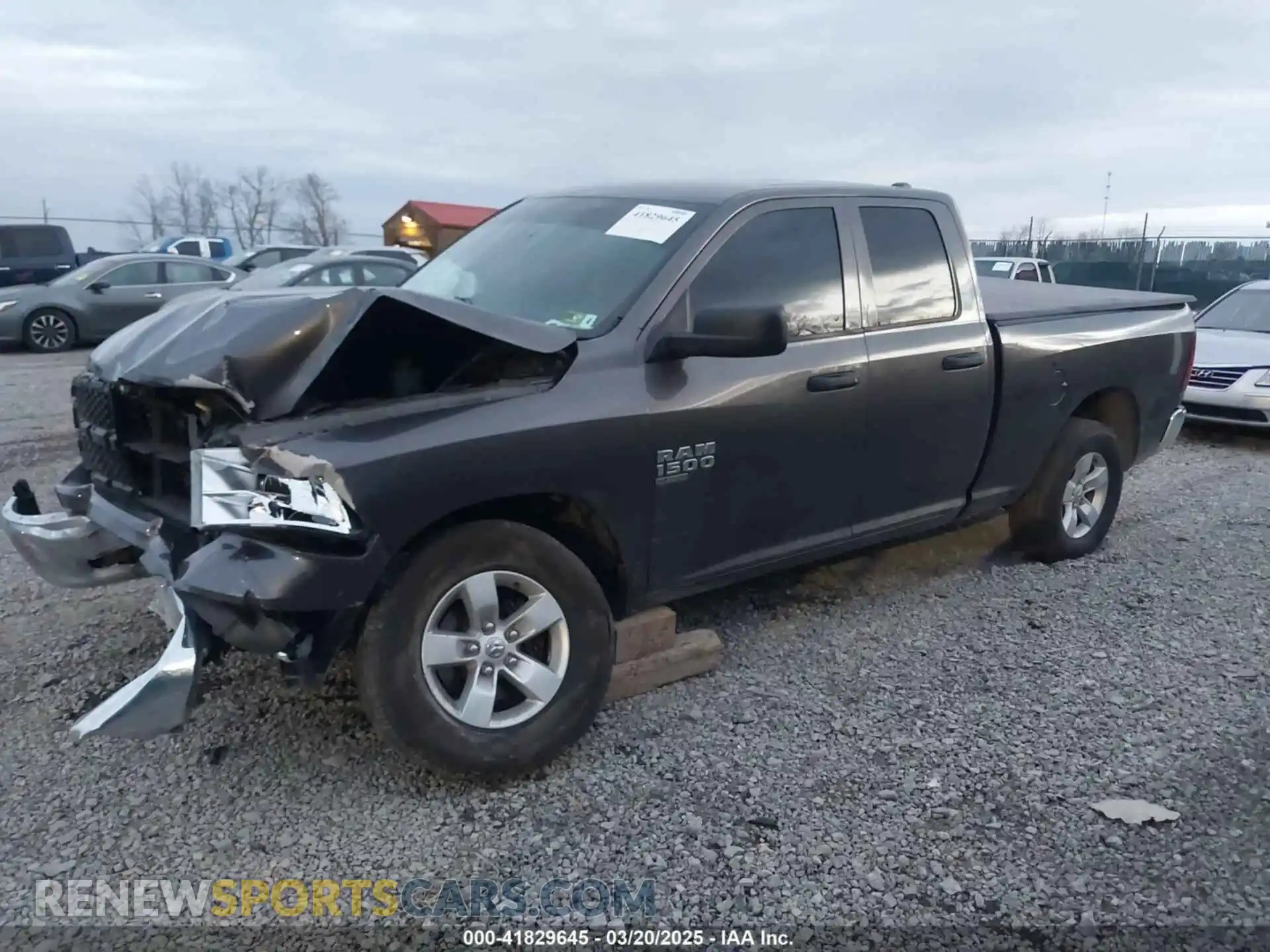2 Photograph of a damaged car 1C6RR7FGXMS515681 RAM 1500 CLASSIC 2021