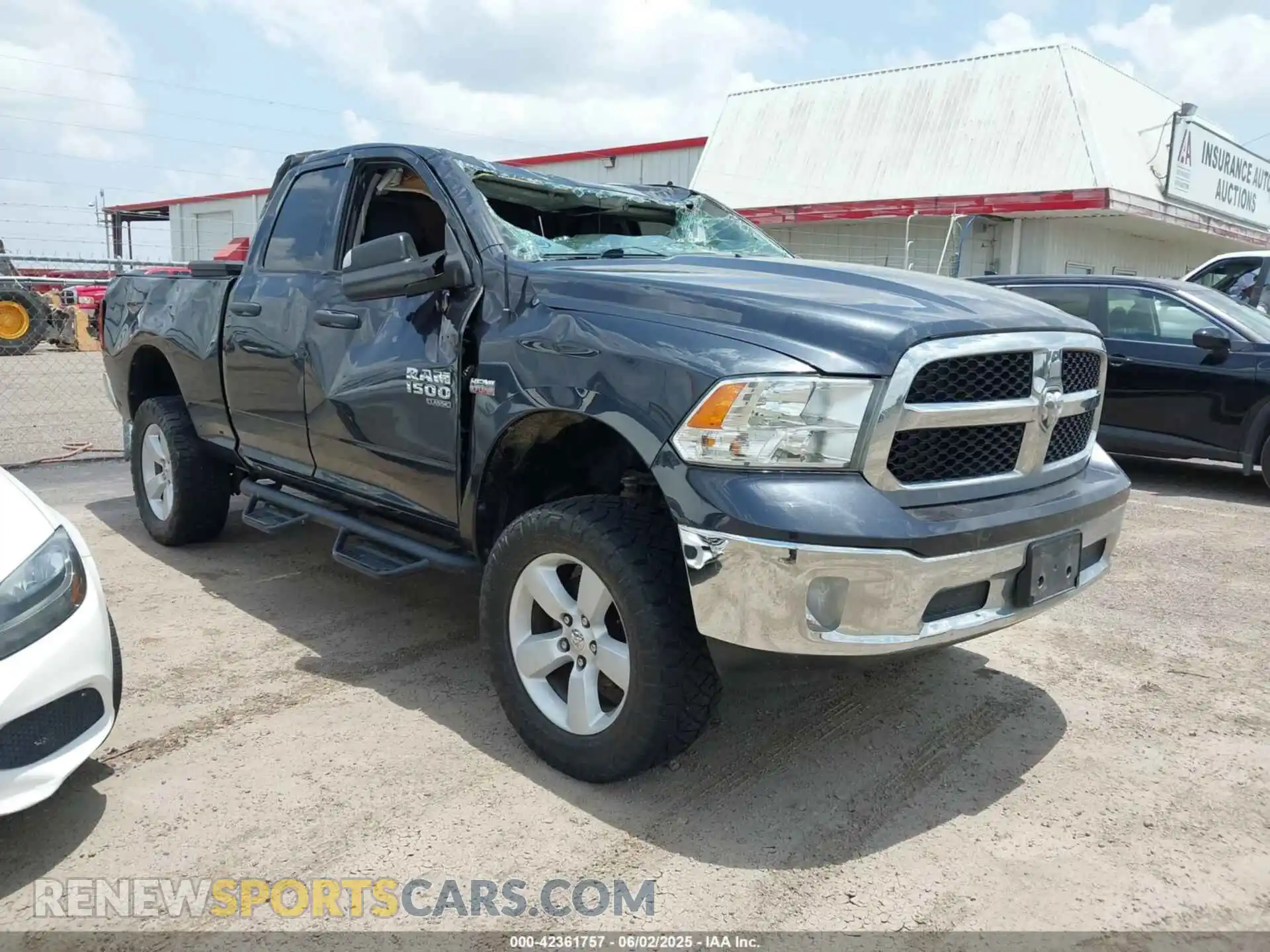1 Photograph of a damaged car 1C6RR7FT9MS504605 RAM 1500 CLASSIC 2021