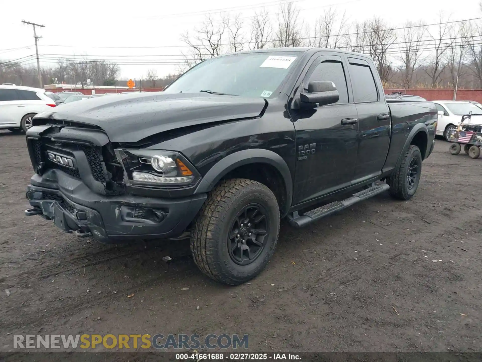 2 Photograph of a damaged car 1C6RR7GG0MS555492 RAM 1500 CLASSIC 2021