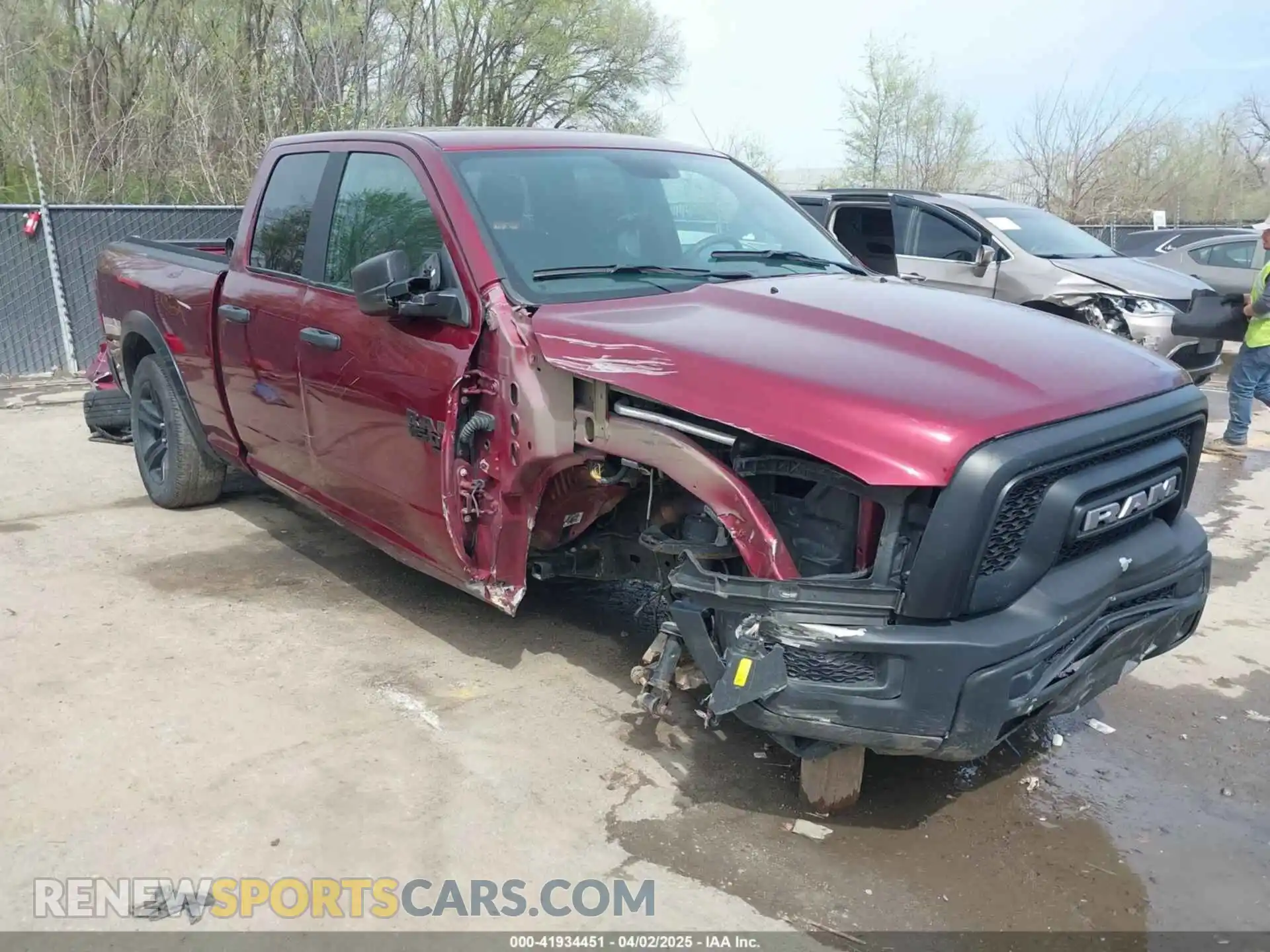 1 Photograph of a damaged car 1C6RR7GG1MS526454 RAM 1500 CLASSIC 2021
